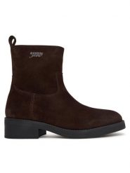Tommy Jeans Botki Chelsea Boots EN0EN03078 Brązowy ciemny. Brązowe botki Tommy Jeans, bez wzorów, z jeansu, bez obcasa, na płaskiej podeszwie, bez zapięcia. Za 649.99 zł.