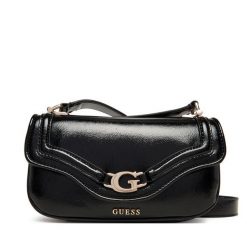Torebka Guess. Czarne listonoszki Guess, z aplikacjami, bez dodatków. Za 549.99 zł.