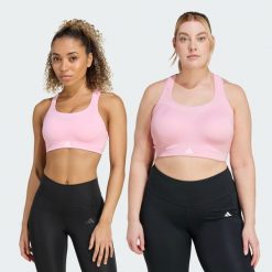 Biustonosz TLRD Impact Training High Support. Czerwone bielizna sportowa Adidas, xl, bez wzorów, z materiału. W wyprzedaży za 194.25 zł.