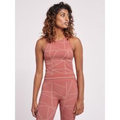 Damski crop top Hummel MT Energy. Czerwone topy Hummel, bez wzorów, bez kołnierzyka, bez ramiączek. Za 170.00 zł.