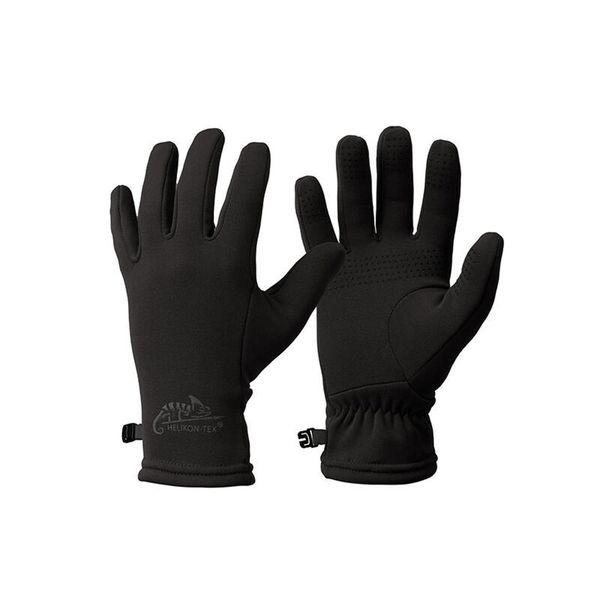 Rękawice turystyczne jesienno zimowe Helikon Trekker Outback. Czarne rękawiczki HELIKON-TEX, bez wzorów, sportowe. Za 103.99 zł.
