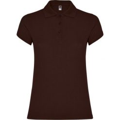 Damska Koszulka Polo W Gwiazdki. Brązowe koszulki polo ROLY, xl, bez wzorów, bez kołnierzyka, bez ramiączek. Za 67.99 zł.
