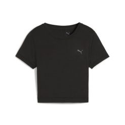 Damska koszulka CLOUDSPUN Twist z krótkim rękawem PUMA Black. Czarne bluzki Puma, s, bez wzorów, sportowe, bez kołnierzyka, bez ramiączek. W wyprzedaży za 139.00 zł.