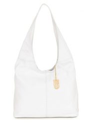 Lucca Baldi Skórzana torebka "Barga" w kolorze białym - 33 x 32 x 16 cm rozmiar: onesize. Białe torby na ramię Lucca Baldi, bez wzorów, z materiału, na ramię, bez dodatków. Za 347.99 zł.