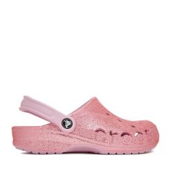 Klapki Crocs. Czerwone klapki Crocs, bez wzorów, bez obcasa. Za 239.99 zł.