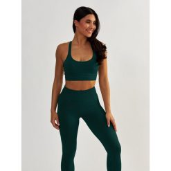 Stanik Fitness BeShaped Gym Queen Bezszwowy. Zielone biustonosze BESHAPED, bez wzorów, z nylonu. W wyprzedaży za 152.15 zł.