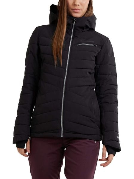 Kurtka narciarska damska Punch Padded Jacket. Czarne kurtki narciarskie FUNDANGO, l, bez wzorów, z materiału, z kapturem, narciarskie. Za 599.00 zł.