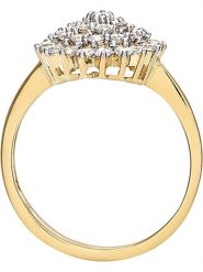 Diamant Exquis Złoty pierścionek z cyrkoniami rozmiar: 55. Żółte pierścionki Diamant Exquis, z cyrkonią, złote. Za 1,012.69 zł.