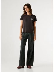 Pepe Jeans Koszulka "Brule" w kolorze brązowym rozmiar: XL. Brązowe bluzki Pepe Jeans, xl, bez wzorów, z bawełny, bez kołnierzyka, bez ramiączek. Za 104.99 zł.