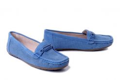 ARTIKER RELAKS 56C1071 niebieski, półbuty damskie. Niebieskie baleriny Artiker Relaks, bez wzorów, ze skóry, bez obcasa. Za 118.92 zł.