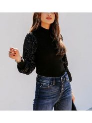 LA Angels Sweter w kolorze czarnym rozmiar: L. Czarne swetry LA Angels, l, bez wzorów, bez ramiączek. Za 126.99 zł.