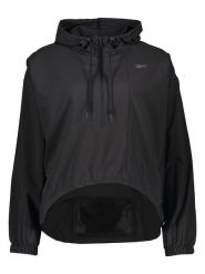 Reebok Kurtka w kolorze czarnym do biegania rozmiar: L. Czarne kurtki sportowe Reebok, l, bez wzorów, bez kaptura, do biegania. Za 123.25 zł.