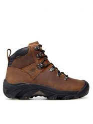 Keen Trekkingi Pyrenees 1004156 Brązowy. Brązowe obuwie sportowe Keen, z nubiku, trekkingowe. Za 369.99 zł.