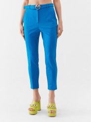 Pinko Spodnie materiałowe 100309 A0KD Niebieski Regular Fit. Niebieskie spodnie materiałowe Pinko, bez wzorów, z materiału. Za 589.99 zł.