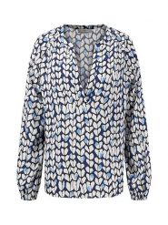 FYNCH-HATTON Bluzka w kolorze granatowo-kremowym rozmiar: 38. Brązowe bluzki Fynch-Hatton, bez wzorów, z wiskozy, bez kołnierzyka, bez ramiączek. Za 121.99 zł.