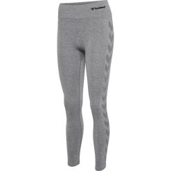 Damskie legginsy bezszwowe Hummel Ci Scrunch. Szare legginsy sportowe Hummel, bez wzorów, na jogę i pilates. Za 168.00 zł.