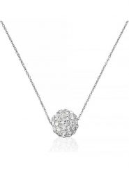 L instant d Or Złoty naszyjnik "Bulle de crystal" z zawieszką - dł. 45 cm rozmiar: onesize. Szare naszyjniki L instant d Or, z cyrkonią, złote. Za 571.03 zł.