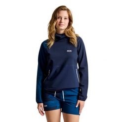 Slam Techniczna Bluza Z Kapturem Foil Ws Damskie. Niebieskie bluzy SLAM, s, bez wzorów, z lycry, z kapturem. Za 647.99 zł.