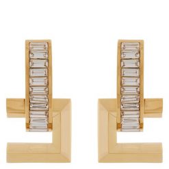 Klipsy Elisabetta Franchi. Żółte kolczyki Elisabetta Franchi, złote, z klipsem. Za 879.99 zł.