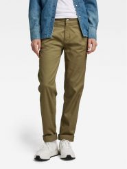 G-Star Raw Chinosy D22539-C072-B212 Zielony Boyfriend Fit. Zielone spodnie materiałowe G-Star Raw, bez wzorów, z bawełny. Za 299.99 zł.