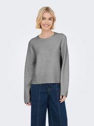 ONLY Sweter w kolorze szarym rozmiar: S. Szare swetry Only, s, bez wzorów, bez ramiączek. Za 114.44 zł.