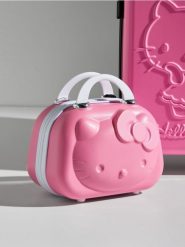 Kosmetyczka Hello Kitty - różowy. Czerwone kufry i kosmetyczki Sinsay, bez wzorów, bez dodatków. Za 35.99 zł.