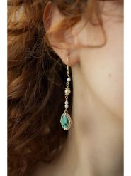 Pierres delicates Kolczyki w kolorze białym z perłami i masą perłową rozmiar: onesize. Białe kolczyki Pierres delicates, z perłą, z mosiądzu, z zapięciem typu bigiel. Za 43.99 zł.