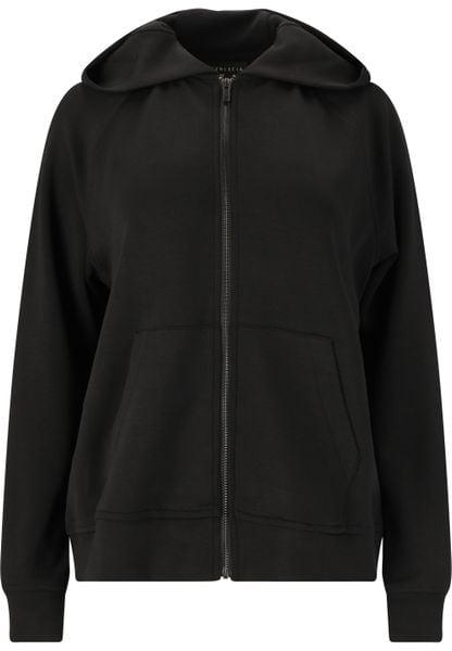 Bluza damska z kapturem Athlecia Jacey. Czarne bluzy Athlecia, bez wzorów, z materiału, z kapturem. Za 257.05 zł.
