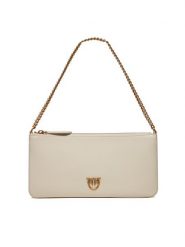 Pinko Torebka Horizontal Flat PE 24 PCPL 102747 A0F1 Biały. Białe torebki klasyczne Pinko, bez wzorów, ze skóry, bez dodatków. Za 719.99 zł.
