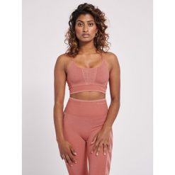 Damski bezszwowy biustonosz sportowy Hummel MT Energy. Fioletowe bielizna sportowa Hummel, xs, bez wzorów. Za 205.00 zł.
