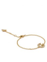 Guess Bransoletka JUBB05 442JW Złoty. Żółte bransoletki Guess, metalowe. Za 229.99 zł.