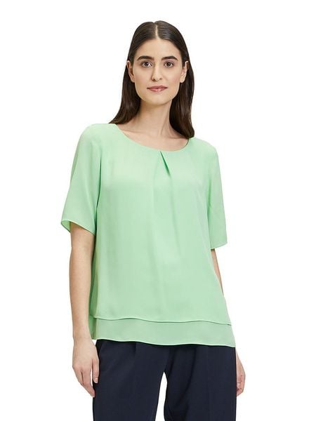 Betty Barclay Bluzka w kolorze jasnozielonym rozmiar: 38. Zielone bluzki Betty Barclay, bez wzorów, bez kołnierzyka, bez ramiączek. Za 65.54 zł.