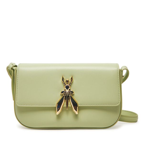 Torebka Patrizia Pepe. Zielone listonoszki Patrizia Pepe, bez wzorów, bez dodatków. Za 689.99 zł.