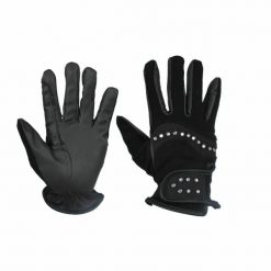 Rękawice Red Horse Bling. Czarne rękawiczki RED HORSE, bez wzorów, eleganckie. Za 133.00 zł.