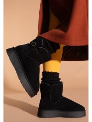 Gooce Skórzane botki zimowe "Crestone" w kolorze czarnym rozmiar: 37. Czarne botki Gooce, na zimę, bez wzorów, ze skóry, bez obcasa, na platformie, bez zapięcia. Za 217.99 zł.