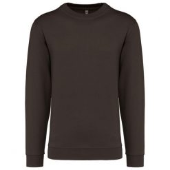 Bluza z okrągłym dekoltem Kariban. Brązowe bluzy KARIBAN, m, bez wzorów, z bawełny, bez kaptura. Za 104.50 zł.