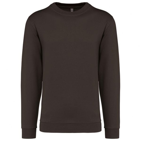 Bluza z okrągłym dekoltem Kariban. Brązowe bluzy KARIBAN, xl, bez wzorów, z bawełny, bez kaptura. Za 127.00 zł.