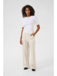 Kaffe Spodnie w kolorze biało-beżowym rozmiar: 38. Białe spodnie materiałowe Kaffe, bez wzorów, z materiału, z podwyższonym stanem. Za 93.07 zł.