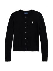 Polo Ralph Lauren Kardigan 211971871005 Czarny Slim Fit. Czarne kardigany Polo Ralph Lauren, m, bez wzorów, z bawełny. Za 859.99 zł.