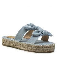 DeeZee Espadryle WS19354-12 Niebieski. Niebieskie espadryle DeeZee, bez wzorów, z materiału, bez obcasa, bez zapięcia. Za 54.99 zł.
