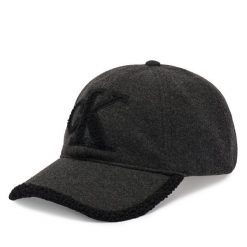 Czapka z daszkiem Calvin Klein. Czarne czapki Calvin Klein, bez wzorów. Za 209.99 zł.