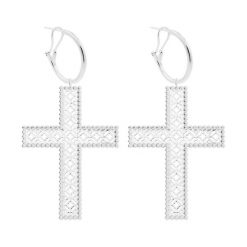 Kolczyki z krzyżami Barok 6,5 cm posrebrzane. Kolczyki Lilou, posrebrzane. Za 337.00 zł.