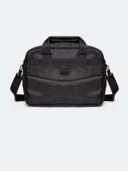 Torba na laptopa czarna KK574049 906. Czarne torby na laptopa Big Star, bez wzorów, z materiału. W wyprzedaży za 179.99 zł.