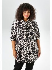 Aniston Bluzka w kolorze czarno-kremowym rozmiar: 50. Brązowe bluzki Aniston, bez wzorów, z wiskozy, bez kołnierzyka, bez ramiączek. Za 65.23 zł.