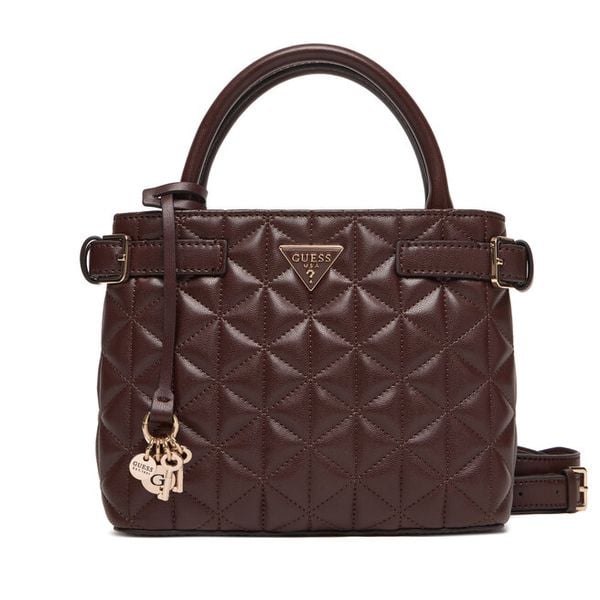 Torebka Guess. Brązowe torebki klasyczne Guess, z aplikacjami, bez dodatków. Za 589.99 zł.