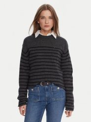 Tommy Hilfiger Sweter WW0WW46438 Szary Regular Fit. Szare swetry TOMMY HILFIGER, xl, bez wzorów, z wełny, bez ramiączek. Za 559.99 zł.