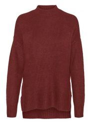 Vero Moda Sweter w kolorze bordowym rozmiar: S. Czerwone swetry Vero Moda, s, bez wzorów, bez ramiączek. Za 61.60 zł.