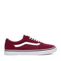 Tenisówki Vans. Czerwone trampki Vans, bez wzorów, bez zapięcia. Za 239.99 zł.