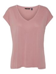 Vero Moda Koszulka "Vmfilli" w kolorze jasnoróżowym rozmiar: M. Różowe bluzki Vero Moda, m, bez wzorów, bez kołnierzyka, bez ramiączek. Za 79.59 zł.