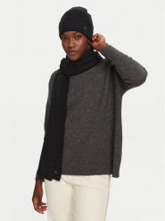 Calvin Klein Zestaw Szalik i Czapka Chunky K60K612621 Czarny. Czarne czapki Calvin Klein, bez wzorów, z materiału. Za 559.99 zł.